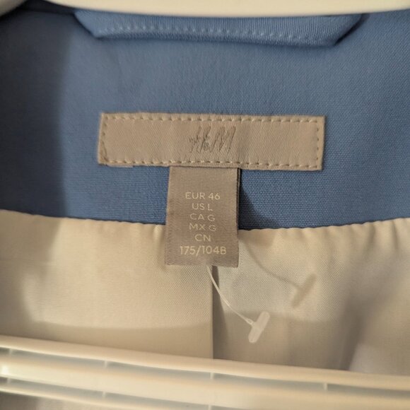 Sky Blue Open Blazer - Picture 3 of 6